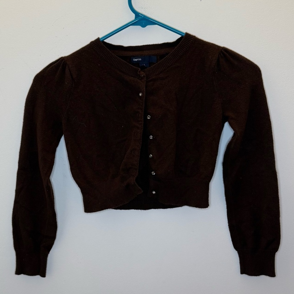 Gap Brown Cardigan Size 6-7